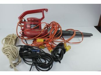 Toro Power Sweep, Extension Cords And Rope With Hook