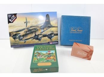 Airplane Model B-17F & Country Questions Plus Two Trivial Pursuits