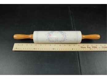 1 Rolling Pin -Ceramic With Floral Design
