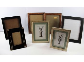 Lot Of 7 Frames - One Is An Art Deco, 4 Are 8 X 10, 2 Are 4 X 6, 1 Is 5 X 7