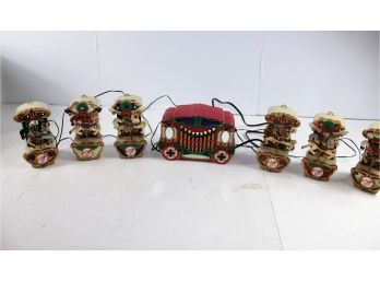 Working Mr Christmas 1992 Carousel Set - Plays Christmas Songs, Could Go On Mantle