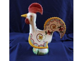 Vintage Portuguese Good Luck Rooster - 11 In Tall