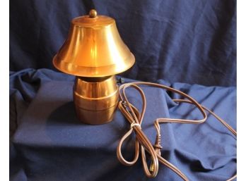 Vintage Copper Lamp 8 In Tall