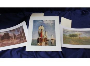 Three 14 X 11 Prints - 1918 George Inness 'after A Summer Shower '  See Description
