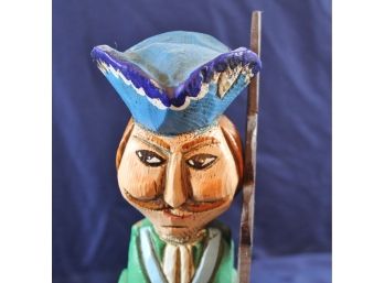 Carved Wooden Colonial Soldier
