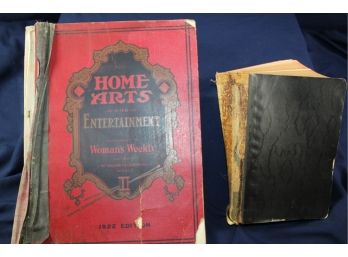 1947 Bible And 1922 Home Arts And Entertainment Women's Weekly - Binding In Rough Shape