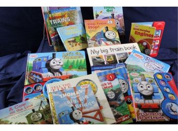 Children's Train Book Lot- Some With Sound, Mostly Thomas Books