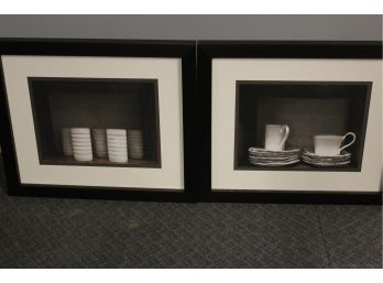 2 Paragon Picture Gallery Framed Prints 26 X 22 - Breakfast Ware #1 And #4