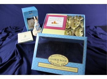 1996 Winnie The Pooh's Cookie Book Baking Set - Unused, Beatrix Potter Music Box And Book Gift Set