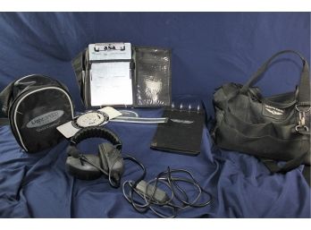 Pilot Headphones- Lightspeed Aviation, QER Series Cross Country- Jeppesen  Bag
