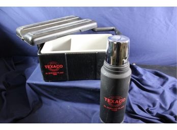 Texaco Lunch Box With Thermos - Aladdin Stanley, El Dorado Plant 1993 13 X 7.5 X 6in