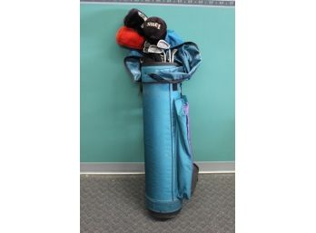 Nice Golf Bag And Clubs - TaylorMade And Ping Putters