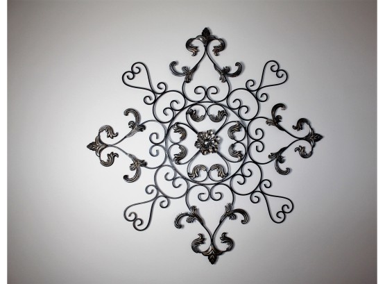 Metal Wall Art - 40 X 40 -copper / Pewter Color