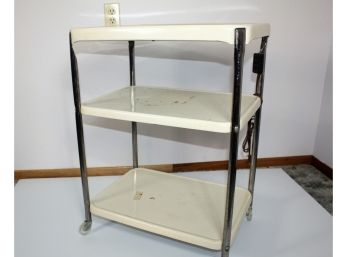 Almond Utility Shelf - Metal - Has Some Rust And Stains