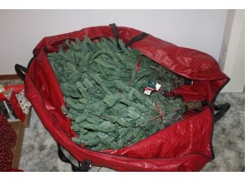 7 Foot Lighted Christmas Tree - Plastic Branches In Plastic Bag