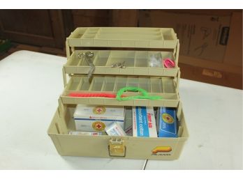 Tackle Box With First Aid Supplies