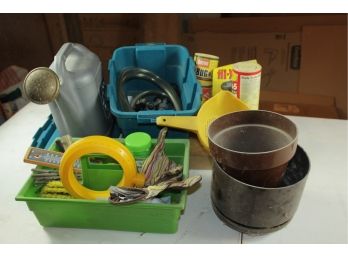 Miscellaneous Gardening Supplies - Sprinklers, Water Can, Totes