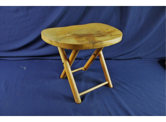 Foldable Wooden Stool 12 Inch Wide 10 Inch High - Nevco Fold And Carry Stool