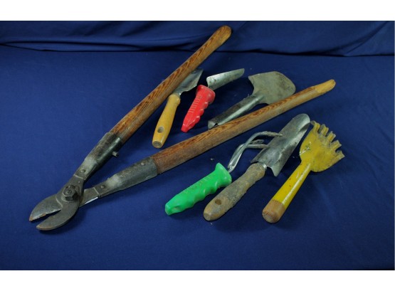 Miscellaneous Garden Tools, Shovels, Clippers Etc