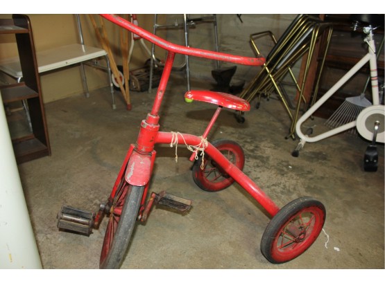 Old Red Tricycle - 22 In From Seat To Ground