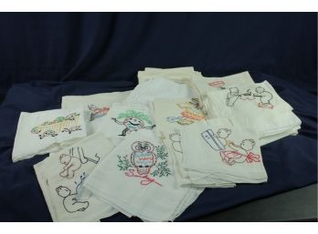 Miscellaneous Embroidered Tea Towels