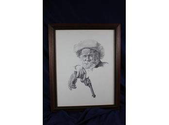 Jim Daly Print #140 - Pencil Art, 'The Watch'