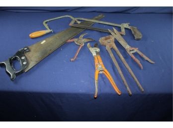 Hacksaw, Coping Saw, Regular Saw And Snips, Clippers Etc