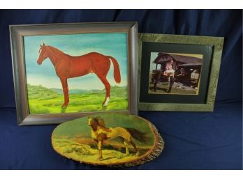 3 Horse Pictures 14 X 18 And 16 X 14