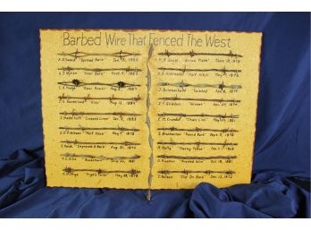 Barbed Wire Display 18 In Tall 24 In Wide