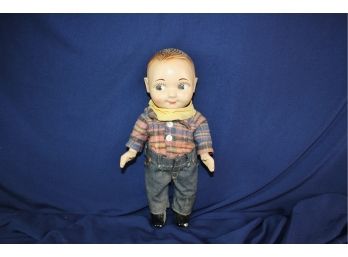 Buddy Lee Jeans Doll 13 In Tall Chipped Boot, Composite Body
