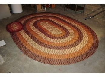 Two Braided Rugs - 112 Inch Wide X 85 In And 30 X 20