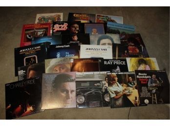 Record Albums - Johnny Cash, George Jones, All Country - Great Condition