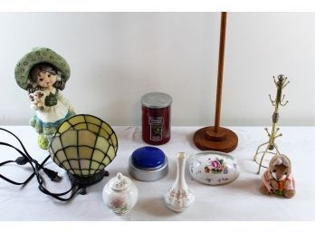 Jewelry Tree, Yankee Candle, Oyster Lamp,  Girl Figurine