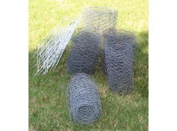Partial Rolls Of Wire One Foot Tall