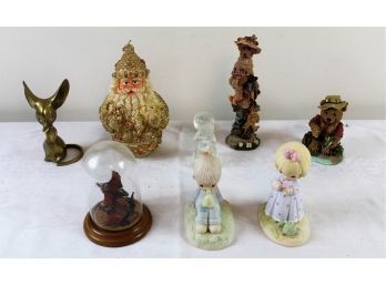 Two Precious Moments Figurines And Other Figurines