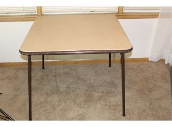 Brown Card Table