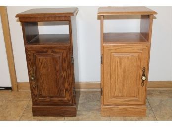 Two Nightstands 28 Inch Tall