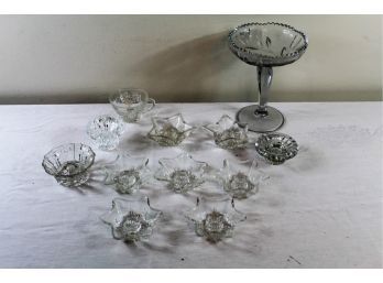 10 Candle Holders, Long-stemmed Candy Bowl, Cup