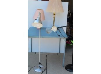 Four Lamps, Pink, Two Pedestal