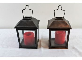 2 Lantern Candles 8 In Tall
