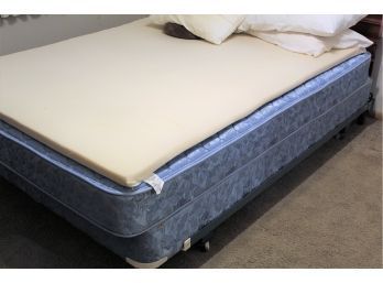 Full Sized Bed - Box Spring Mattress And Headboard