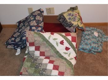 One Blanket, Three Quilts, Afghan, Large Quilt 86 X 90