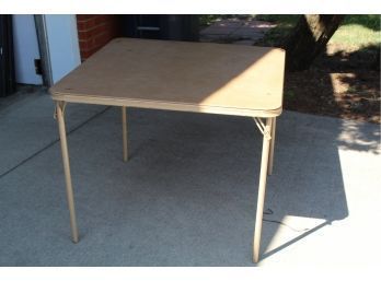 Brown Card Table No Chairs