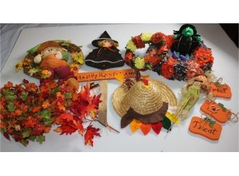 Fall Lot 2 - Wreaths, Witches, Pumpkins, Etc