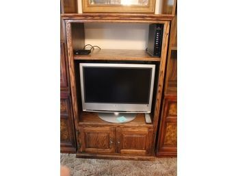 TV Shelf With Storage At Bottom 30.5 W X 52 T X-19 D (TV And Modem Not Included)