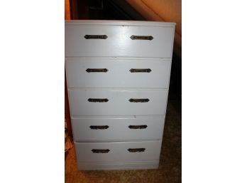 5 Drawer White Dresser 26 W X 15 D X 43 Tall