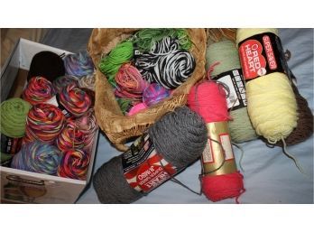 Lot 4 Of Yarn With Bag