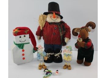 Snowman Lot And Musical Reindeer