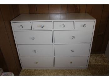 10 Drawer Chest - One Has Divided Drawer - Laminate Top- 44 X 16.5 X 34 Tall