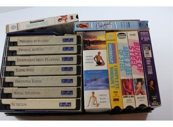 V H S Lot # 1 - Workout Videos And Jenny Craig Buns Of Steel, Richard Simmons, Yoga